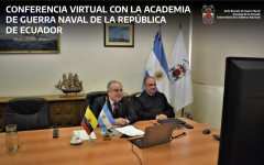 Conferencia virtual con la Academia de Guerra Naval de la República de Ecuador