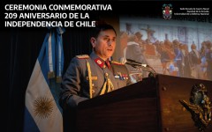 Ceremonia conmemorativa  -  209 Aniversario de la Independencia de Chile