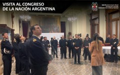 Visita de oficiales jefes alumnos (CUCOM)(CUEMES) al Honorable Congreso de la Nación