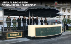 Visita de Oficiales Jefes alumnos de países extranjeros al Regimiento de Infantería 1 “Patricios”